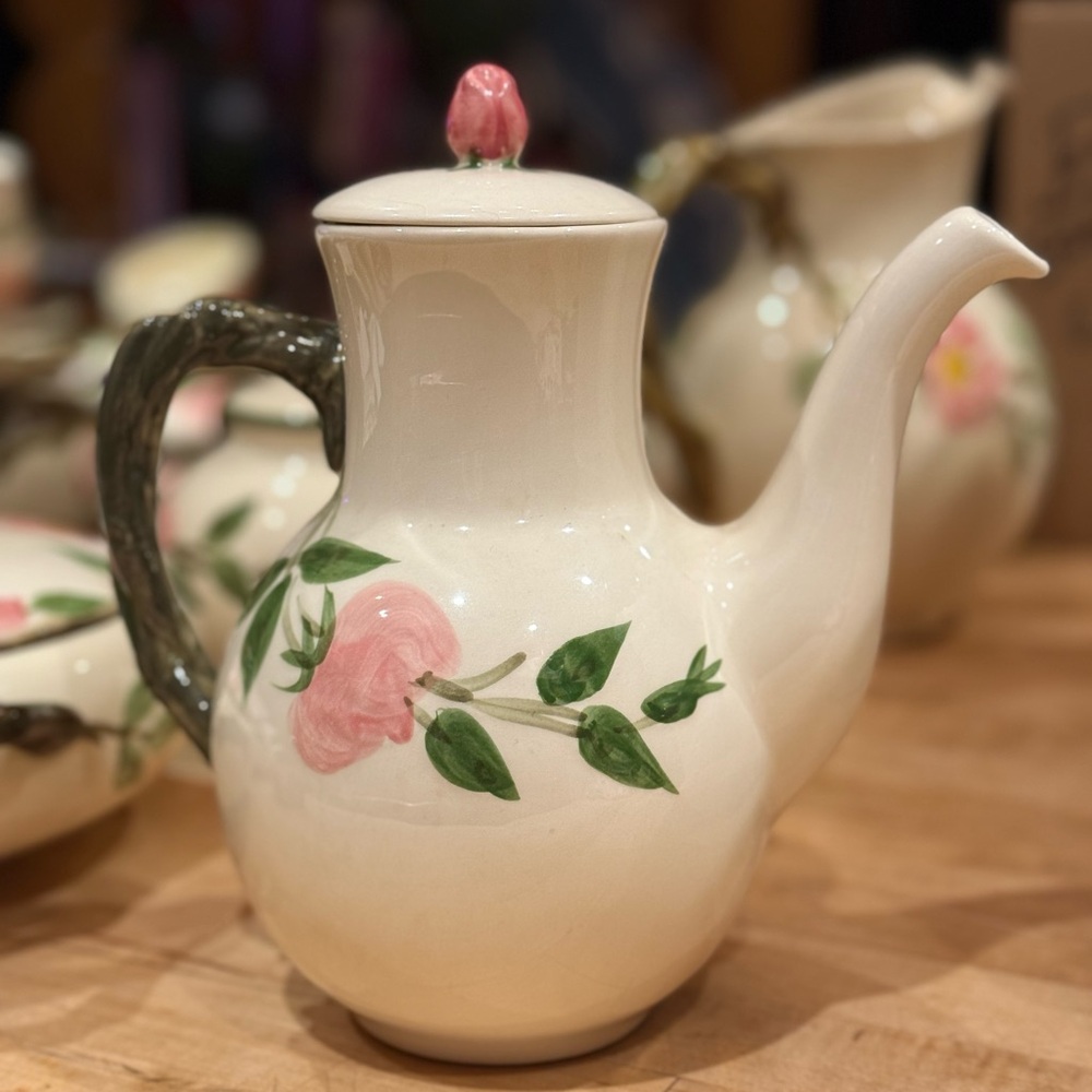 Vintage Franciscan Desert Rose 9" Coffee Pot & Lid
